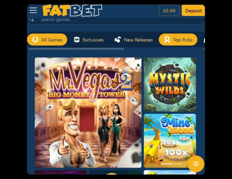 Fatbet online casino in United Kingdom